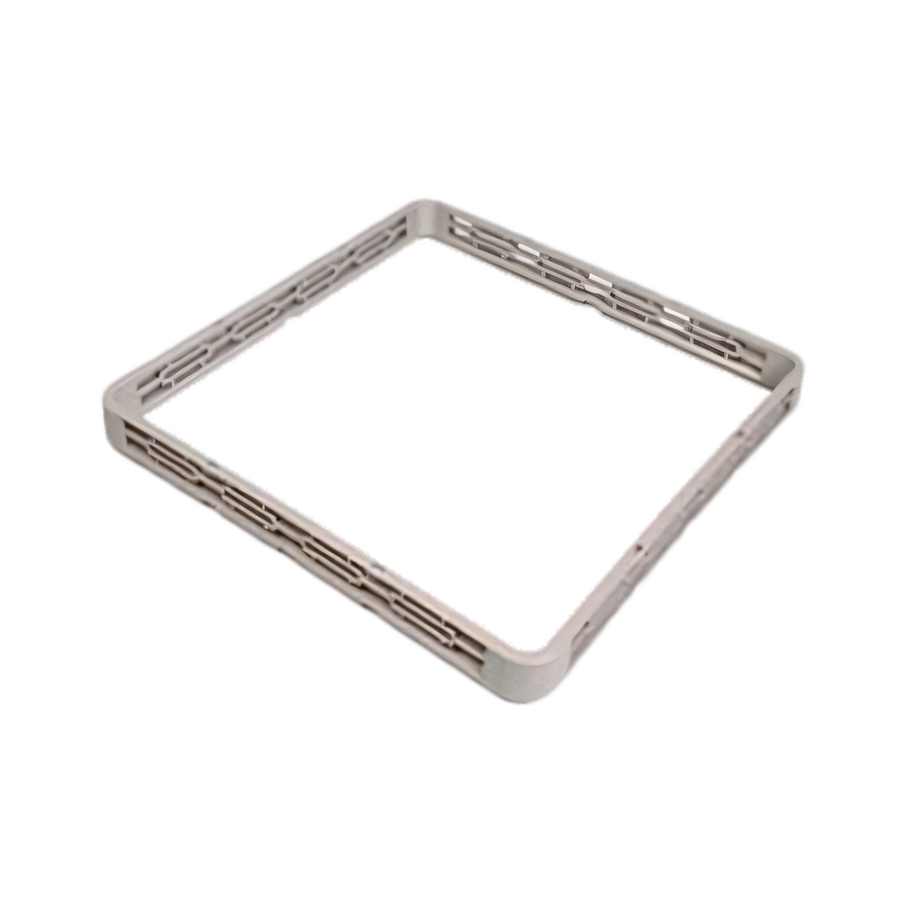 Product image #1 for Crestware Open Dish & Glass Rack Extender, Chemical-Resistant Polymer, Soft Gray