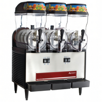 Adcraft Triple 3-Gallon Bowl Frozen Granita/Slush Machine, Black/Stainless Steel