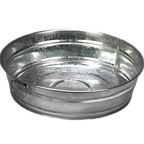 Thumbnail image #1 for American Metalcraft MTUB12 Round Galvanized Tin Cooling Tub with Side Handles, 95 oz. Case of 24
