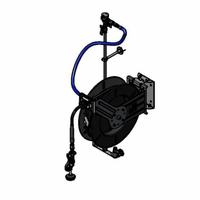 Equip Open Epoxy-Coated Steel Wall-Mount Retractable Hose Reel System with 3/8