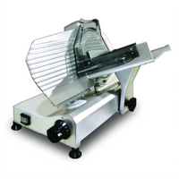Trento 9-Inch Manual Gravity Feed Meat Slicer, 1/4 HP, Belt Driven