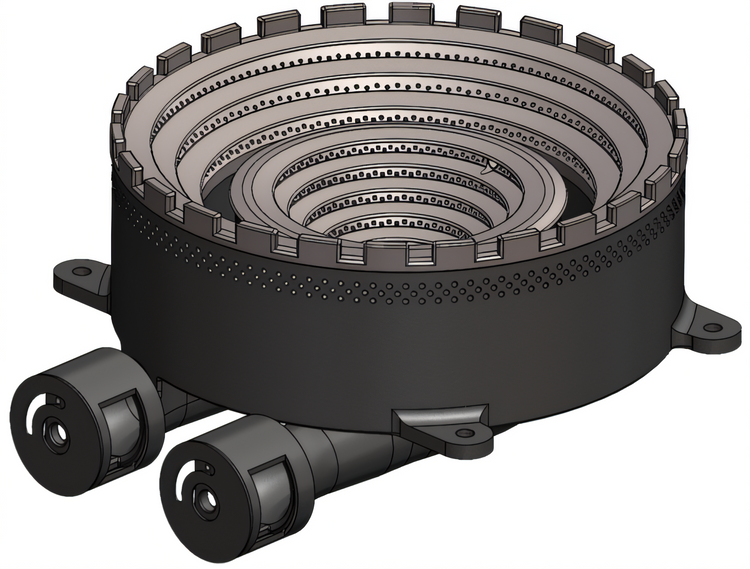 Product image #1 for High-Efficiency Replacement Jet Burner Kit for Stock Pot Stoves, 65,500 BTU Equivalent