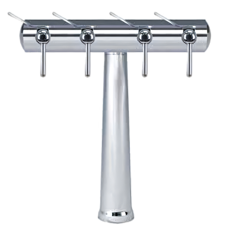 Product image #1 for Havana Single-Column 4-Faucet Countertop Air-Cooled Wine Font, Chrome Finish