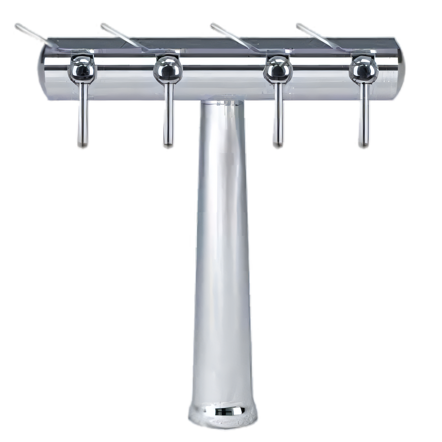 Product image #1 for Havana Single-Column 4-Faucet Countertop Air-Cooled Wine Font, Chrome Finish