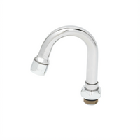 T&S Brass 2-13/16 Inch Swivel Gooseneck Nozzle with Stream Regulator Outlet, Low-Lead Chrome-Plated Brass
