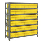 Thumbnail image #1 for Quantum 1839-602 Heavy-Duty Stationary Galvanized Wire Shelving Unit, 7 Shelves, 36 Bins, 400 lb/Shelf, 36"W x 18"D x 39"H