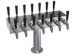 Thumbnail image #1 for Krowne Double-Sided T-Head Glycol-Cooled Countertop Beer Tower, 14-Faucet Capacity, 21-Inch Length