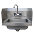 Thumbnail image #1 for Advance Tabco Special Value Series Wall-Mounted Hand Wash Sink with Side Splashes, Splash-Mounted Faucet, 14 x 10 x 5 Bowl