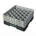 Thumbnail image #2 for Cambro Camrack Full Size 30-Compartment Glass Rack with 3 Soft Gray Extenders, Black