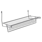 Thumbnail image #1 for Metro SmartWall IWA-S11K4 Wall-Mounted Drying Shelf with Slanted Lid Holder, Gray Epoxy-Coated Finish
