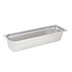 Thumbnail image #1 for Winco SPJH-4HL 1/2 Size Long Solid Stainless Steel Steam Table Pan, 4-Inch Deep