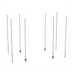 Thumbnail image #1 for Metro qwikTRAK High-Density Track Shelving Stationary End Unit Kit, Chrome-Plated, 74-Inch Posts