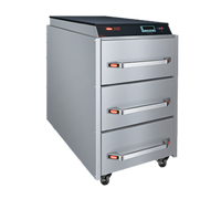 Hatco Narrow Three-Drawer Freestanding Drawer Warmer with Programmable Digital Controller