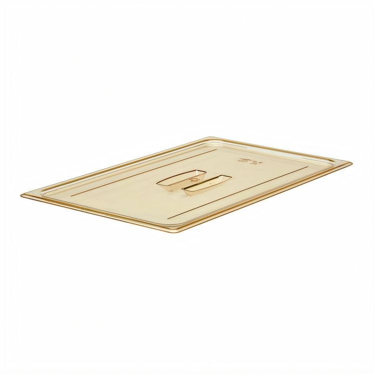 Product image #1 for Cambro H-Pan™ Full-Size High Heat Flat Food Pan Cover with Handle, Amber