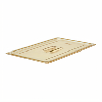 Cambro H-Pan™ Full-Size High Heat Flat Food Pan Cover with Handle, Amber