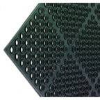 Thumbnail image #1 for CFS Brands KM2100B Grease-Resistant Rubber Kitchen Floor Mat, 3 x 5 Ft, Black, 3/4 Inch Thick, Bullnose Edge