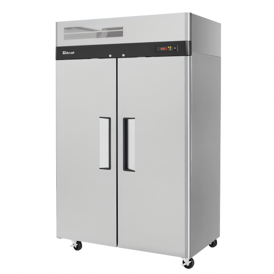 Product image #1 for Turbo Air M3 Series Two-Section Reach-In Heated Holding Cabinet, 42.9 Cu. Ft., Solid Hinged Doors, Universal Tray Slides