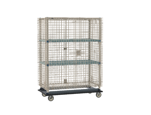 Product image #1 for MetroMax Q Mobile Open-Wire Security Cage with 2 Intermediate Shelves