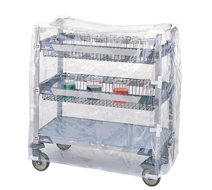 Product image #1 for MetroMax i Clear Vinyl Cart Cover with Velcro Fastener for Queen Mary and Banquet Carts
