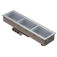 Vollrath Short-Side 3-Pan Drop-In Hot Well with Infinite Controls and Standard Drain, 208-240V
