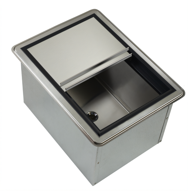 Product image #1 for Krowne Underbar Drop-In Medium Ice Bin with 7-Circuit Cold Plate and Sliding Cover