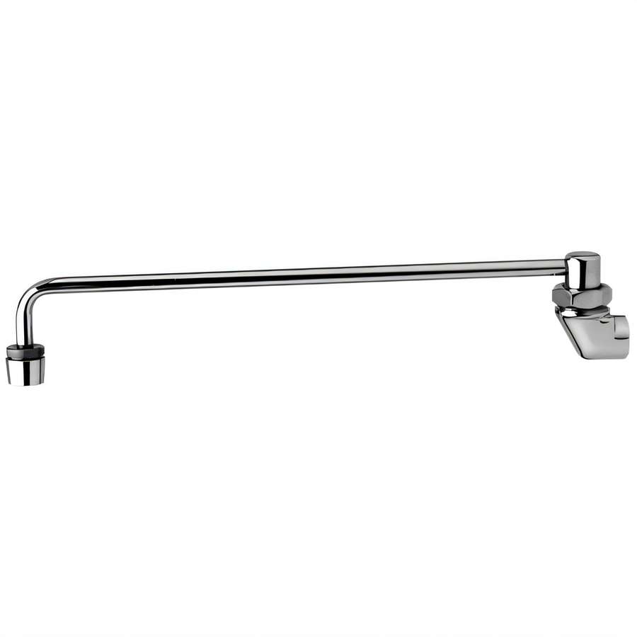 Product image #1 for T&S Brass Back-Mounted Chinese Range Faucet, Cold Water Only, 13-3/4 Inch Swing Nozzle with Aerator