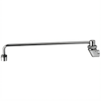 T&S Brass Back-Mounted Chinese Range Faucet, Cold Water Only, 13-3/4 Inch Swing Nozzle with Aerator
