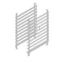 RATIONAL Type 101 Hinging Rack, 10 Supporting Rails, 2-5/8-Inch Rail Spacing, USA Version