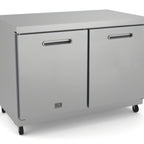 Thumbnail image #1 for Kelvinator Commercial KCHUC48R Two-Door Undercounter Refrigerator, 2-Section, 12 Cu. Ft., Stainless Steel, Solid Doors