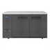 Thumbnail image #1 for Atosa 57-3/4 Inch Shallow Depth Two-Section Back Bar Cooler with Solid Locking Doors