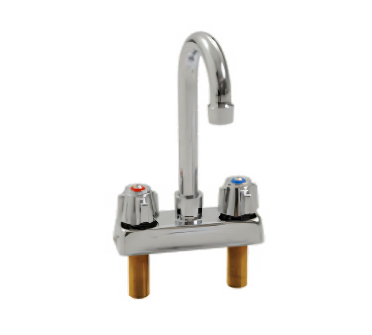 Product image #1 for Eagle Group Deck Mount Manual Faucet with Gooseneck Spout, 4-Inch Centers, Low Lead