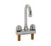 Thumbnail image #1 for Eagle Group Deck Mount Manual Faucet with Gooseneck Spout, 4-Inch Centers, Low Lead