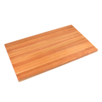 Thumbnail image #1 for John Boos CHYRS72-V 72-Inch Straight American Cherry Wood Countertop Backsplash, 4-Inch High, 3/4-Inch Thick, Varnique Finish
