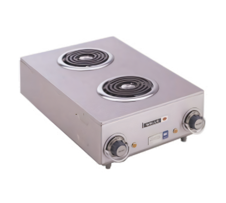 Product image #1 for Wells H-115 Two-Burner Countertop Electric Hot Plate, 14-3/4 Inch Wide