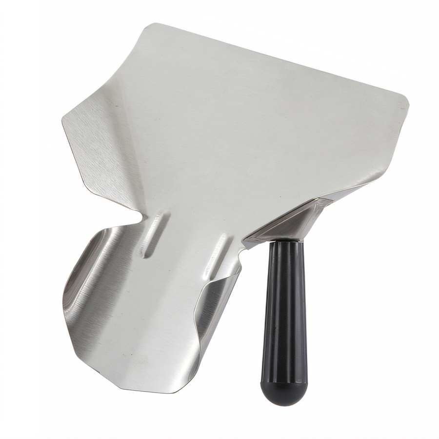 Product image #1 for Winco French Fry Scoop, Right-Hand, 201 Stainless Steel, Black Bakelite Handle