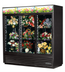Thumbnail image #1 for True Three-Section Floral Merchandiser Refrigerated Display Case with Sliding Glass Doors and LED Lighting