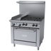 Thumbnail image #1 for Garland G Starfire Pro 36-Inch Gas Restaurant Range with 4 Open Burners, 12-Inch Griddle, and Convection Oven