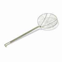 Crestware 9-Inch Round Spiral Wire Nickel-Plated Steel Skimmer
