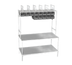 Thumbnail image #1 for Eagle Group Stainless Steel Carry-Out Workstation, 60 x 24 Inches, with Overshelf and Supply Bins