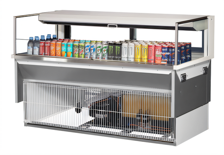 Product image #1 for Turbo Air 60-Inch Drop-In Low-Profile Horizontal Open Refrigerated Display Case, 8 Cu. Ft., Deck Only