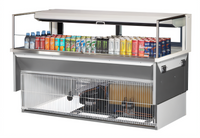 Turbo Air 60-Inch Drop-In Low-Profile Horizontal Open Refrigerated Display Case, 8 Cu. Ft., Deck Only