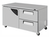 Thumbnail image #1 for Turbo Air Super Deluxe Two-Section Undercounter Freezer with 1 Left-Hinged Door and 2 Drawers, 17 Cu. Ft.