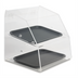 Thumbnail image #1 for Vollrath Countertop Curved-Front Full-Service Bakery Display Case, Non-Refrigerated, Rear Door, Clear Acrylic, 2-Tray Capacity