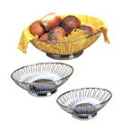 Thumbnail image #1 for American Metalcraft OBS913 Oval Stainless Steel Serving Basket, 13-3/8 x 9-1/4 x 4-1/4 Inches Case of 16