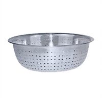 Winco 13-Inch Stainless Steel Chinese Colander with 2.5mm Holes