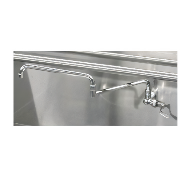 Product image #1 for Town Equipment Double-Jointed Wall-Mount Pot Filler Faucet with Wrist Handle, 6-Inch Spout