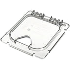 Thumbnail image #1 for CFS Brands Coldmaster® CM10319Z07 1/6 Size Clear Polycarbonate Hinged Food Pan Lid with Spoon Notch, Handle & Peg Hole Case of 2