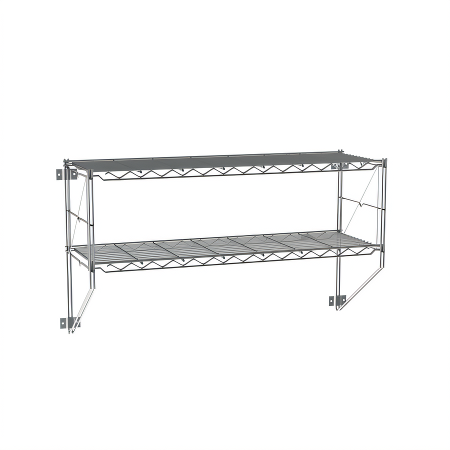 Product image #1 for Metro Erecta Regular Chrome Wire Wall Shelf Kit, 38.25 x 13 x 21 Inches