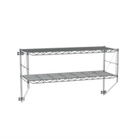 Metro Erecta Regular Chrome Wire Wall Shelf Kit, 38.25 x 13 x 21 Inches