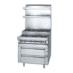 Thumbnail image #1 for Jade Range (Middleby) Titan JMRHE-2-2 24-Inch Heavy-Duty Natural Gas Modular Range, 2 Open and 2 Step-Up Burners